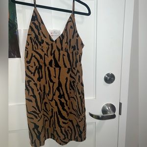 Nasty gal Brown tiger print mini dress